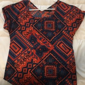 Lucky Brand Aztec Print Top